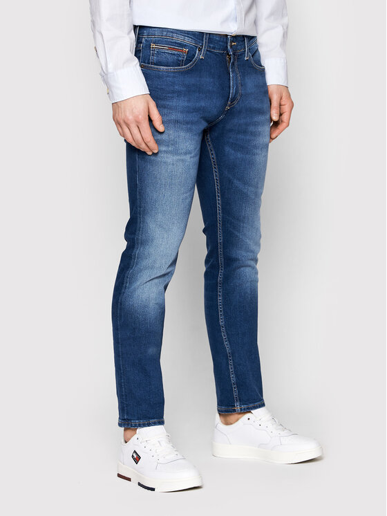 Tommy Jeans Džinsi Scanton DM0DM09549 Zils Slim Fit