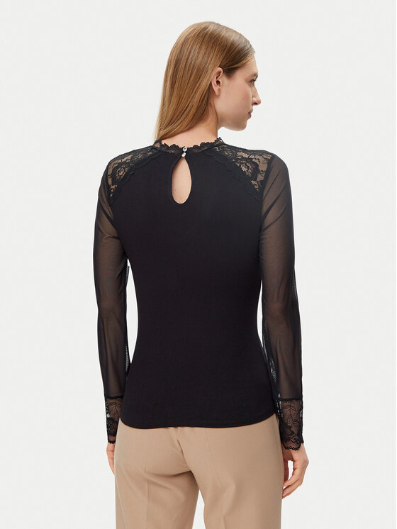 Morgan Morgan Majica 251-TIAMO Crna Slim Fit