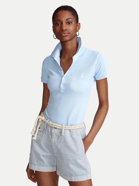 Polo Ralph Lauren Polo majica 211870245023 Modra Slim Fit