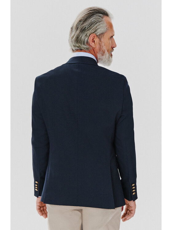 Pako Lorente Pako Lorente Marynarka P24WF-3X-024 Granatowy Slim Fit