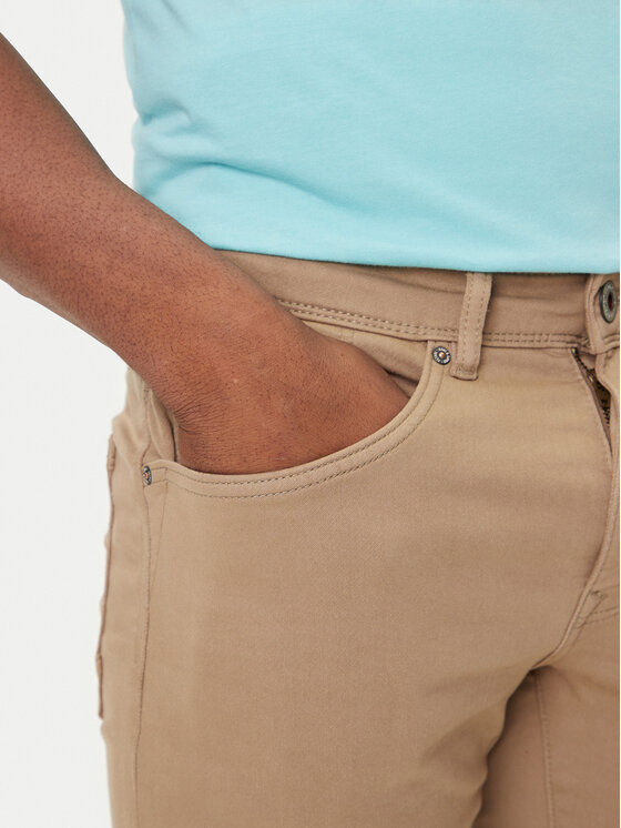 Petrol Industries Petrol Industries Džinsiniai šortai M-ROS-SHO005 Smėlio Slim Fit