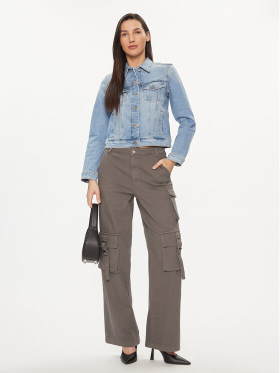 United Colors Of Benetton United Colors Of Benetton Geacă de blugi 21TBDN00N Albastru Regular Fit