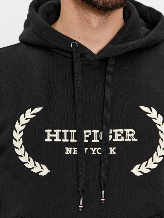 Tommy Hilfiger Tommy Hilfiger Bluza Laurel MW0MW33648 Czarny Regular Fit