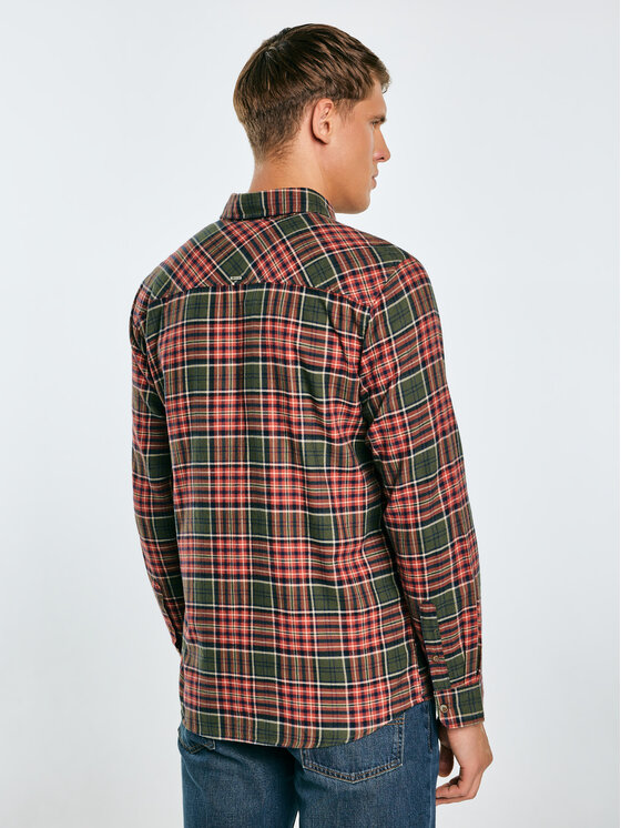 BIG STAR BIG STAR Koszula KONER Zielony Basic Fit