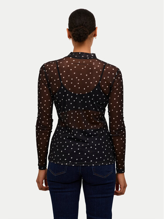 Kaffe Kaffe Bluse Johanne 10507815 Schwarz Slim Fit