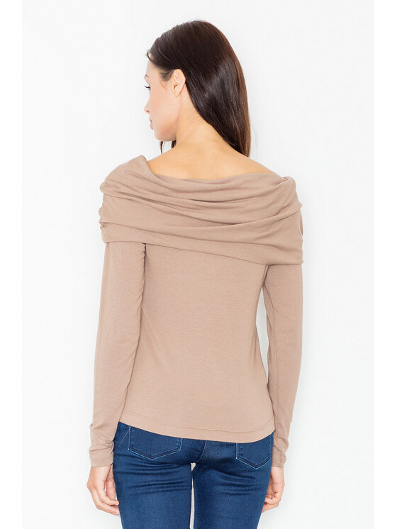 FIGL FIGL Blúzka M469 Béžová Regular Fit