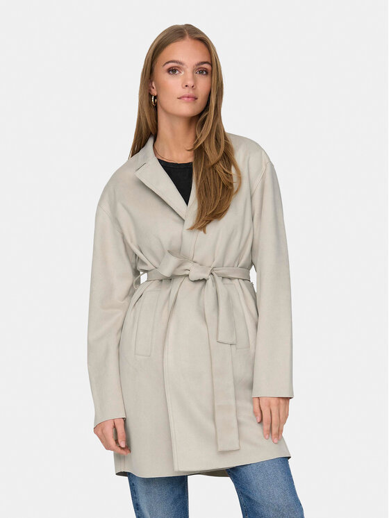 ONLY Prechodný kabát Joline 15315660 Béžová Regular Fit