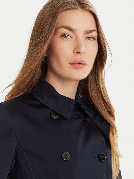 Marella Marella Tenchcoat Roseto 2513021021 Dunkelblau Regular Fit