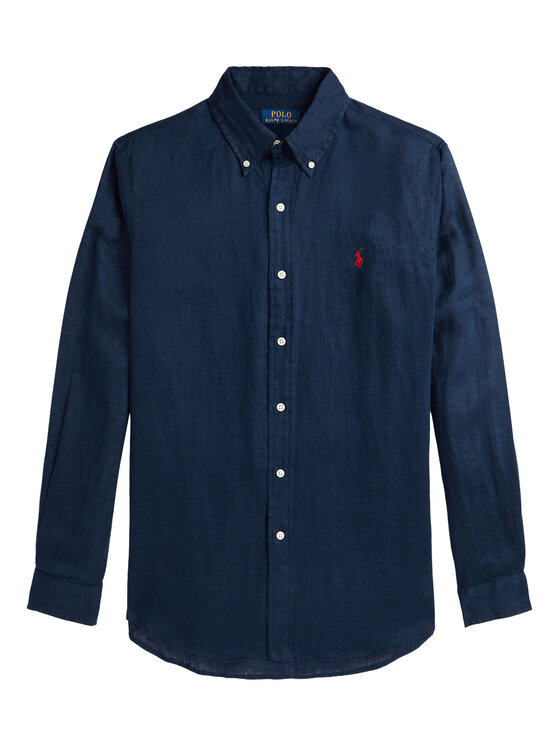 Polo Ralph Lauren Polo Ralph Lauren Košulja 710968915007 Tamnoplava Slim Fit