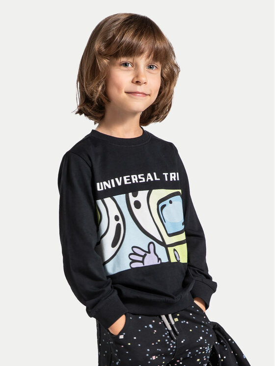 Coccodrillo Coccodrillo Sweatshirt ZC4143103WBK Schwarz Regular Fit