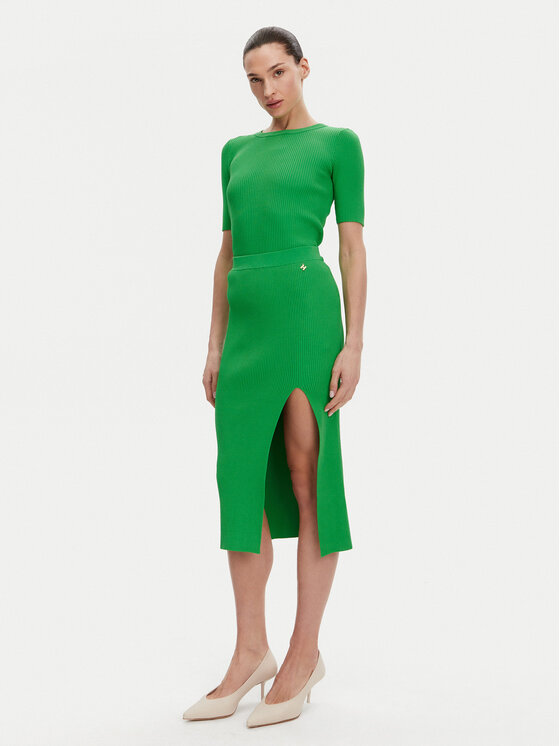 Silvian Heach Silvian Heach Marškinėliai GPP25209MA Žalia Regular Fit