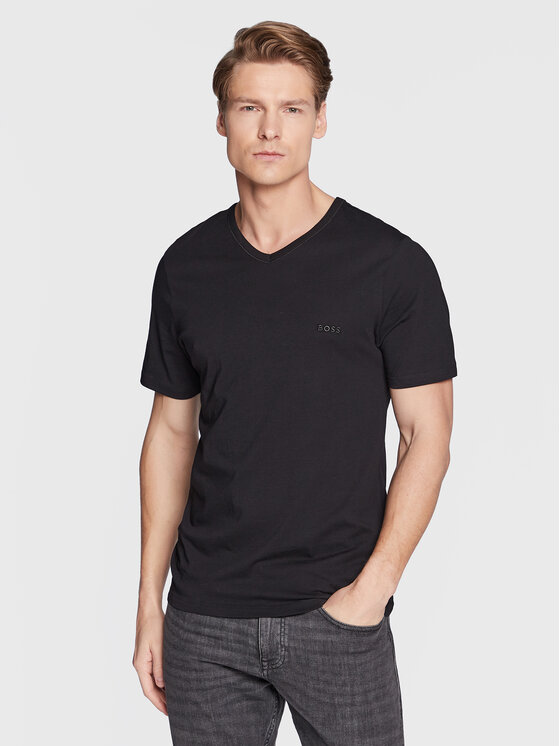 BOSS Boss 3 db póló Classic 50475285 Fekete Regular Fit