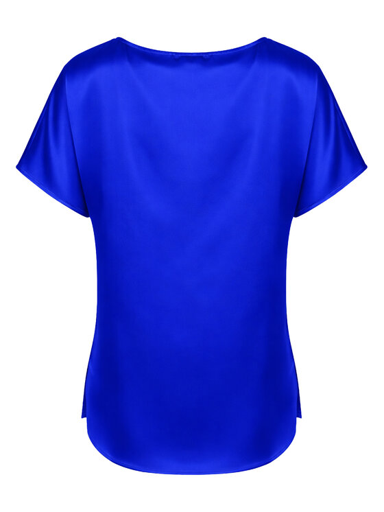 Cat&Cat Cat&Cat T-Shirt silk satin Tmavomodrá Regular Fit