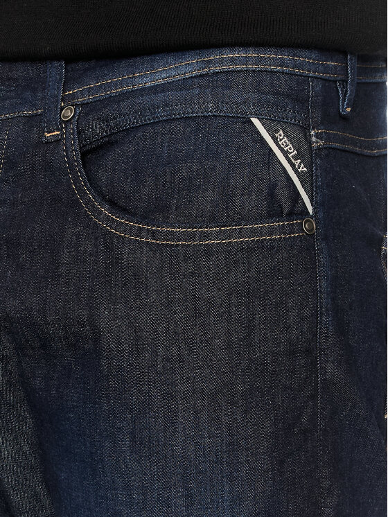 REPLAY Replay Jeansy M1008J.000.785 774 Granatowy Slim Fit