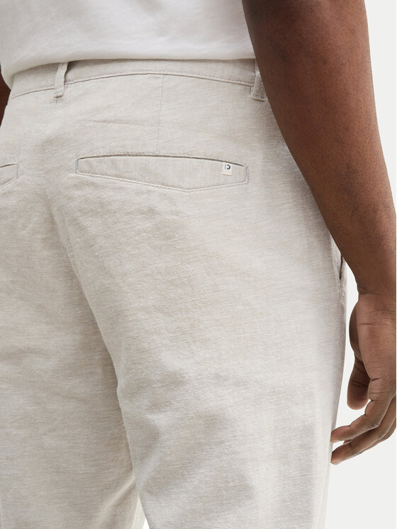 Tom Tailor Denim Tom Tailor Denim Auduma bikses 1044843 Bēšs Tapered Fit