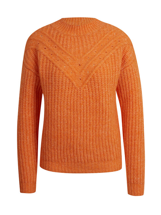 Orsay Orsay Spodnie damskie 507519203000__S Pomarańczowy Regular Fit