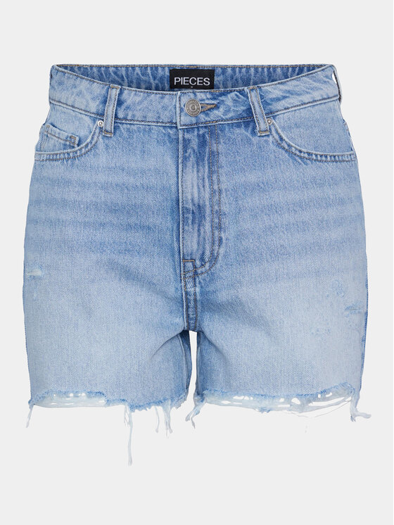 Pieces Pantaloncini di jeans Summer 17146747 Blu Regular Fit, taglia : S