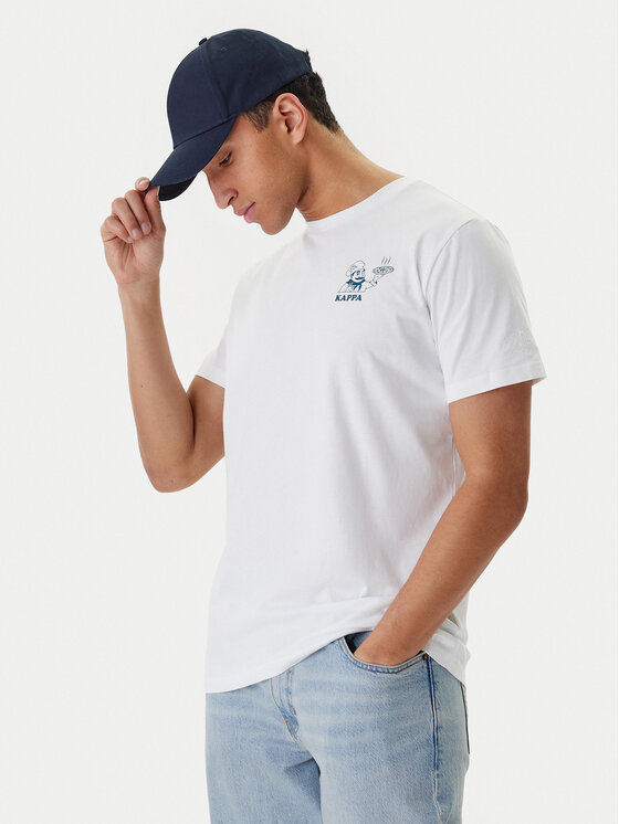 Kappa Kappa T-Shirt Ichico 37276JW Biały Regular Fit