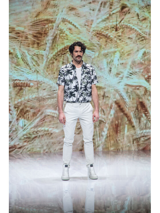 Guess Guess Marškiniai M1GH26 WDTV1 Balta Regular Fit