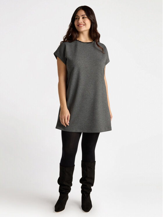 Fiorella Rubino Fiorella Rubino Vestito da giorno 7461L001140N013 Grigio Regular Fit
