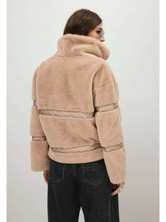 BIZUU BIZUU Kurtka zimowa GREGORIA FUR RELAXED FIT Brązowy Standard Fit