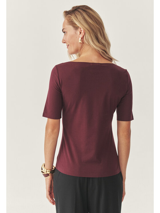 TATUUM TATUUM Bluzka MIKAJO 1 Bordowy Classic Fit