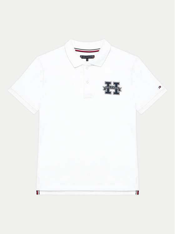 Tommy Hilfiger Polo Majica KB0KB09029 Bela Regular Fit