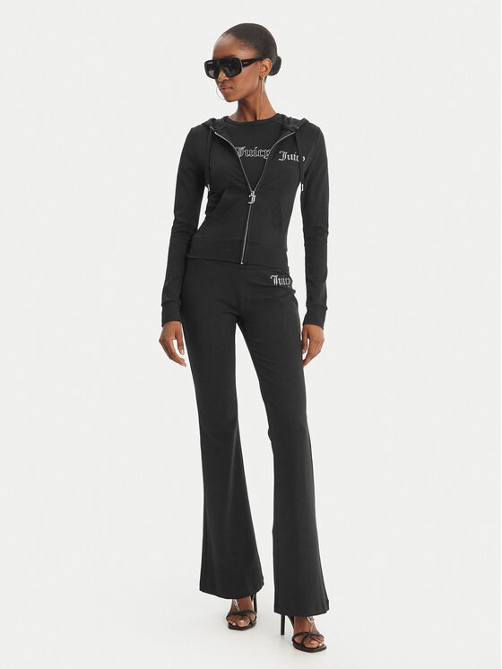Juicy Couture Juicy Couture Суитшърт Oola JCWAS126306 Черен Slim Fit