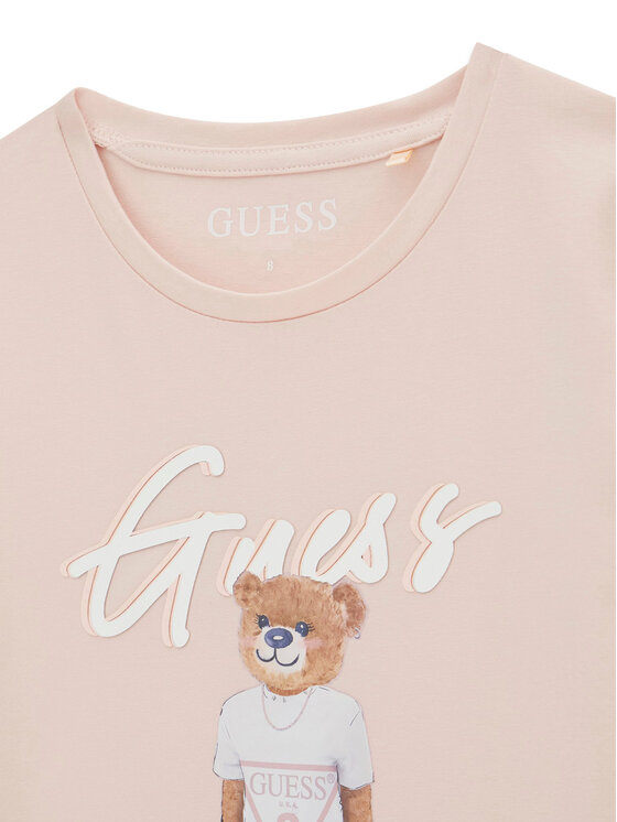 Guess Guess T-Shirt J6GI04 K6YW4 Różowy Regular Fit