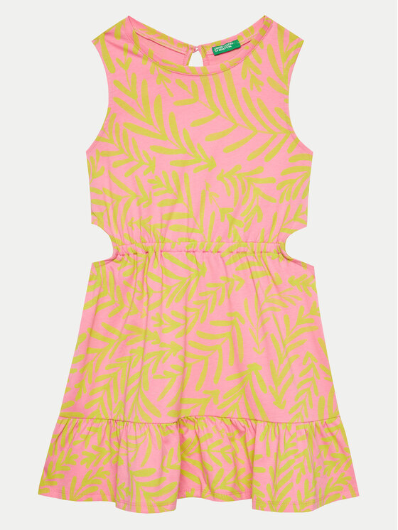 United Colors Of Benetton Rochie de zi 3M39CV00R Roz Regular Fit