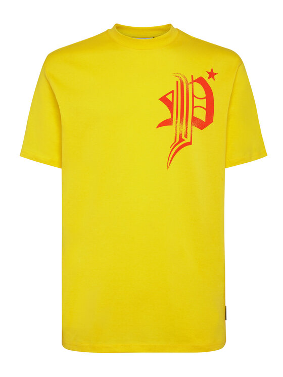 PHILIPP PLEIN PHILIPP PLEIN T-shirt 247 Giallo Regular Fit