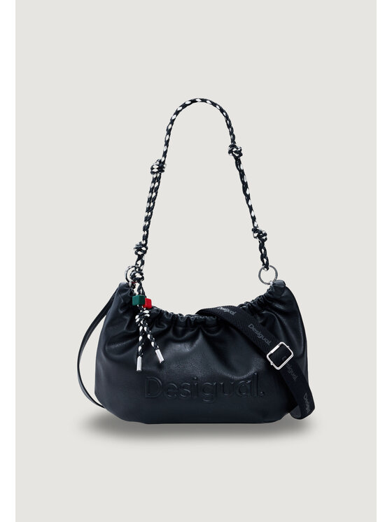 Desigual Desigual Torebka BAG_HALF LOGO WAVERLY Czarny