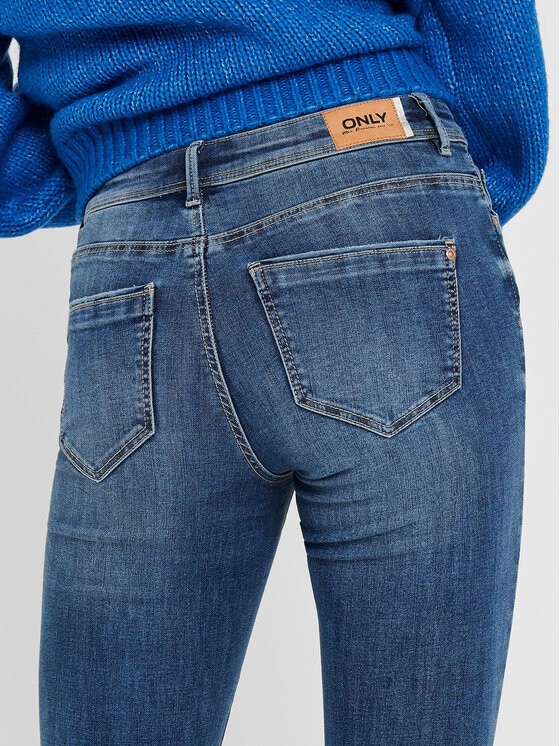ONLY ONLY Blugi Wauw 15219241 Albastru Skinny Fit
