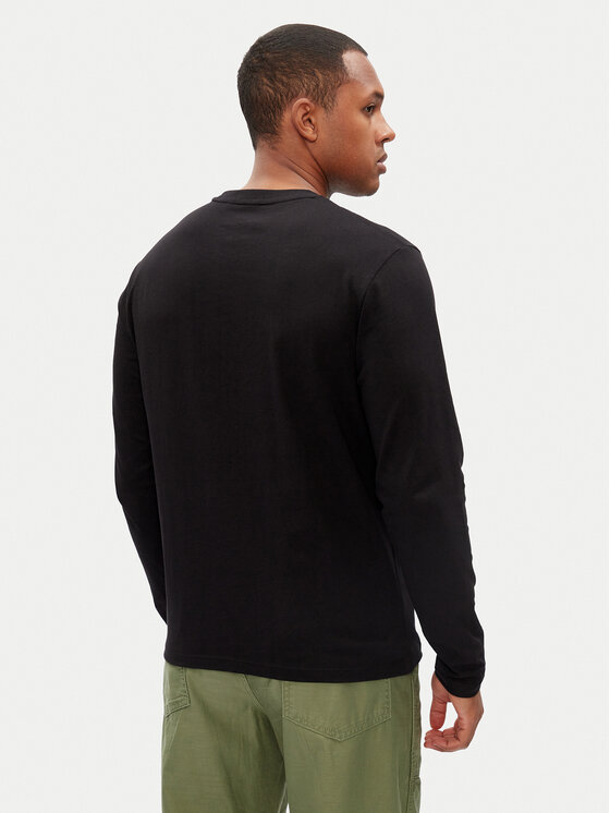 Pepe Jeans Pepe Jeans Pikkade varrukatega T-särk Connor PM509219 Must Regular Fit