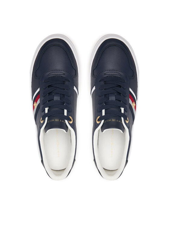 Tommy Hilfiger Tommy Hilfiger Tenisice Th Platform Vulc Leather FW0FW09603 Tamnoplava