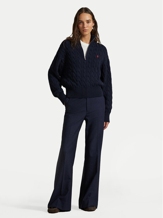 Polo Ralph Lauren Polo Ralph Lauren Sveter 211963467002 Tmavomodrá Relaxed Fit