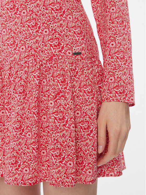 Pepe Jeans Pepe Jeans Igapäevane kleit Britney PL953446 Punane Slim Fit