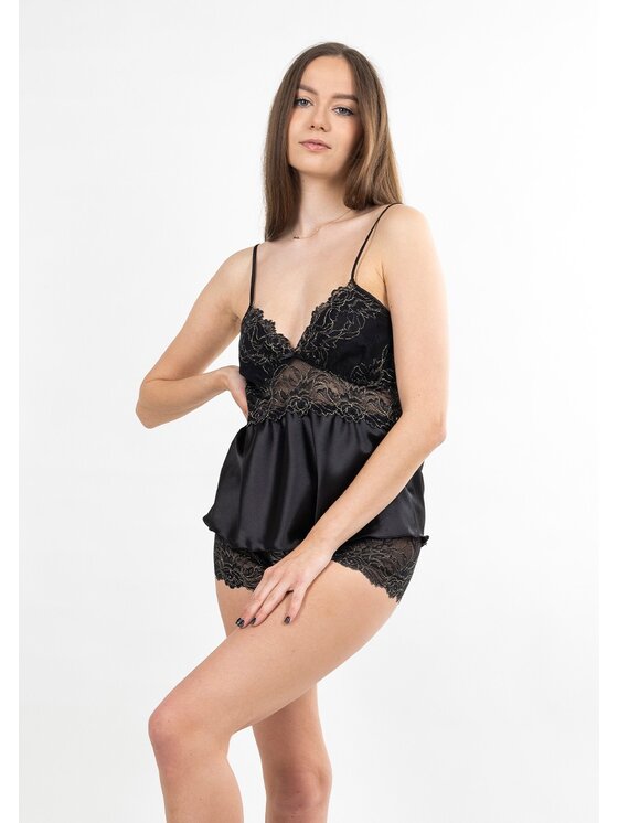 DKaren Lingerie DKaren Lingerie Komplet bielizny Ira Czarny Close Fit