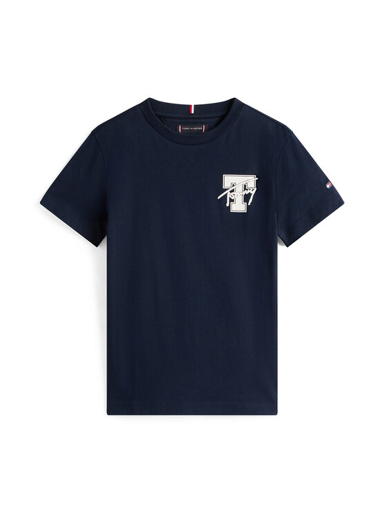 Tommy Hilfiger Tommy Hilfiger T-Shirt Varsity Graphic KB0KB09868 Dunkelblau Regular Fit
