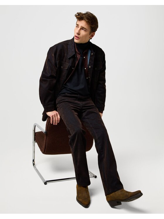 Wrangler Wrangler Jeansy Wrancher Czarny Bootcut Fit