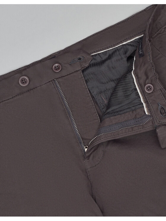 Borgio Borgio Chinosy sagliano Szary Slim Fit