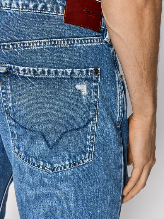 Pepe Jeans Pepe Jeans Džínsy Callen Crop PM206317 Modrá Relaxed Fit