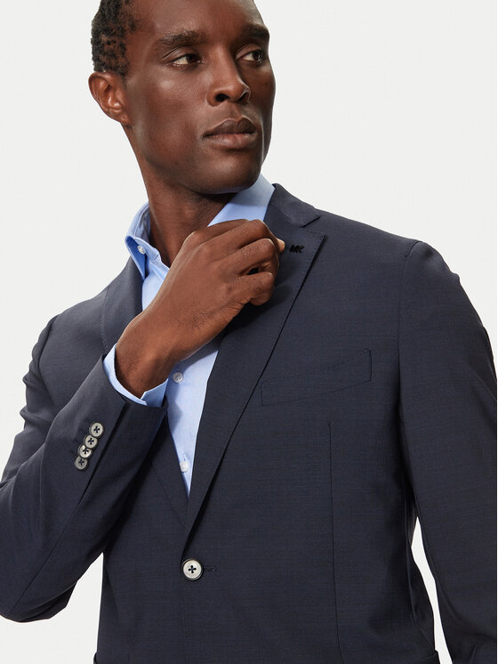 Michael Kors Michael Kors Marynarka MK0SB01003 Granatowy Slim Fit