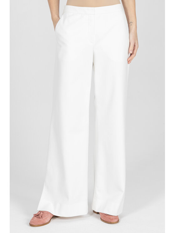 Deni Cler Milano Deni Cler Milano Spodnie materiałowe W-DC-5235-F2-H1-11-1 Kremowy Loose Leg