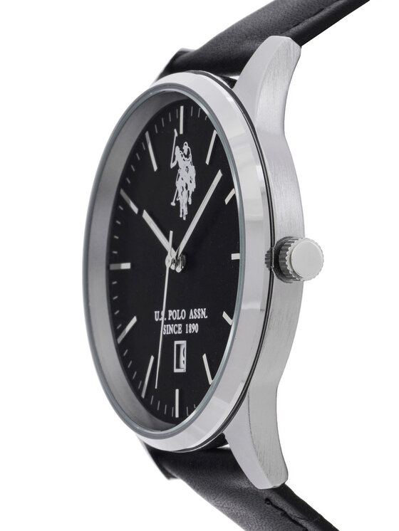 U.S. Polo Assn. U.S. Polo Assn. Pulksteņa un rokassprādzes komplekts Owen USP6175TW Melns