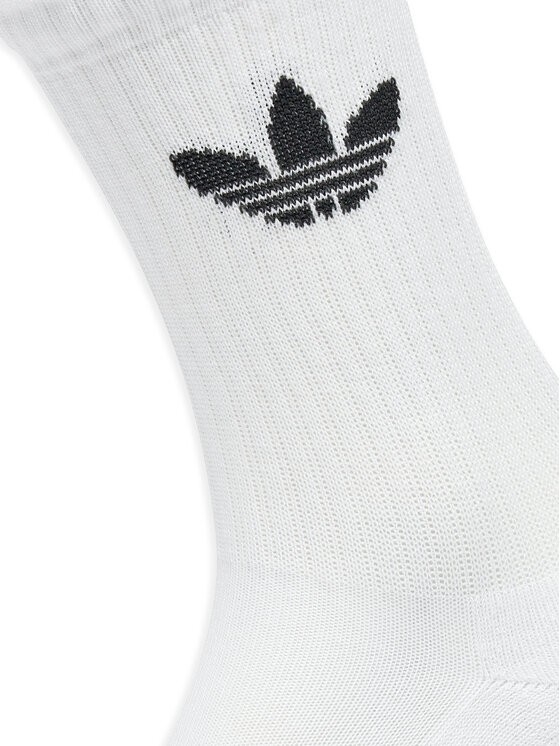 adidas adidas Омплект 6 чифта дълги чорапи унисекс Trefoil Cushion IJ5619 Бял