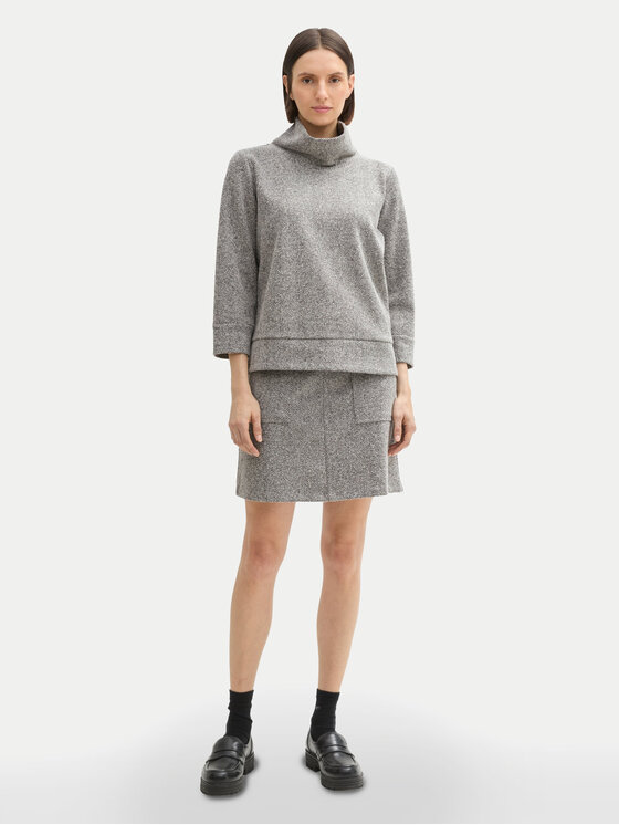 Tom Tailor Tom Tailor Miniszoknya 1043892 Szürke Regular Fit