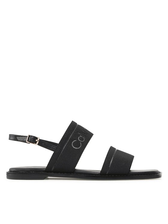 Calvin Klein Calvin Klein Sandały Squared Flat Sandal He HW0HW01496 Czarny