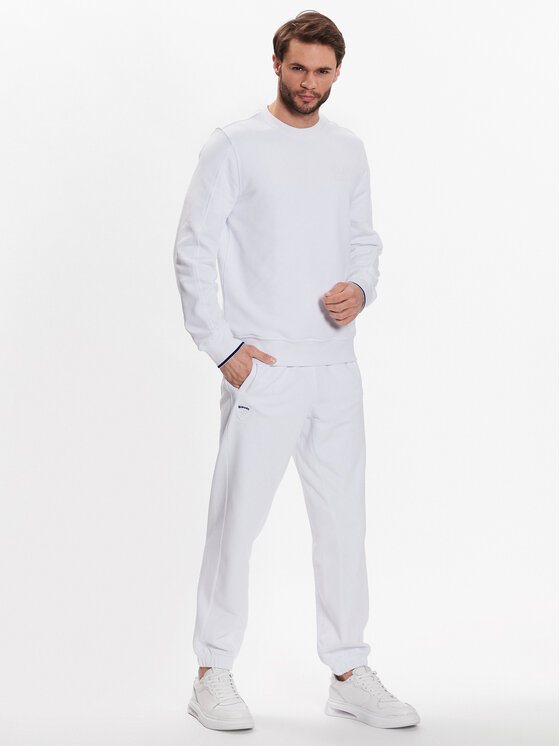 Blauer Blauer Pantaloni da tuta 23SBLUF07089 005662 Bianco Relaxed Fit