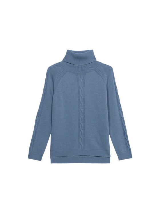 Oltre Oltre Sweter M319J005057N004 Turkusowy Regular Fit